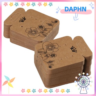 Daphs ต่างหูกระดุม กระดาษคราฟท์ สีกากี การ์ดต่างหู เครื่องประดับ ต่างหู การ์ด เครื่องประดับ ต่างหู วันหยุด