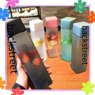 Backstreet เหยือกน้ําพลาสติก ทรงสี่เหลี่ยม 450 มล. ปลอด BPA อุปกรณ์เสริม สําหรับเล่นกีฬา ขี่จักรยาน ตั้งแคมป์