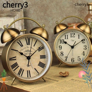 Cherry3 นาฬิกาปลุก ใช้แบตเตอรี่ สไตล์เรโทร ไม่เหนียวติด สําหรับตกแต่งบ้าน
