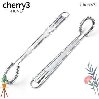 Cherry3 เครื่องตีไข่ ซอส แบบสเตนเลส แมนนวล ขนาดพกพา สําหรับตีฟองนม ใช้ในครัวเรือน