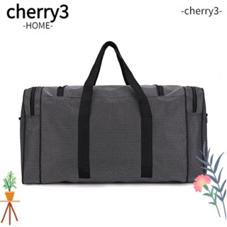 Cherry3 กระเป๋าเดินทาง ผ้าออกซ์ฟอร์ด ความจุขนาดใหญ่ 60x31x24 ซม. แบบพกพา สีเทาเข้ม สําหรับออกกําลังกาย กลางแจ้ง