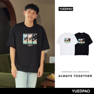  พิมพ์ลาย  x Tah&amp;Friend&amp;Missyp ยอดขาย No.1 รับประกันไม่ย้วย 2 ปี เสื้อยืดเปล่า เสื้อยืด Oversize Collab Always together