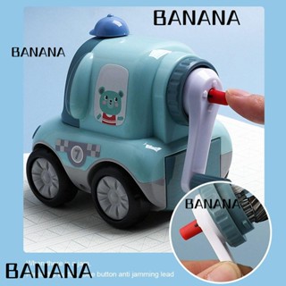 Banana1 กบเหลาดินสอ ลายการ์ตูนนักบินอวกาศน่ารัก แบบมือหมุน สําหรับนักเรียน