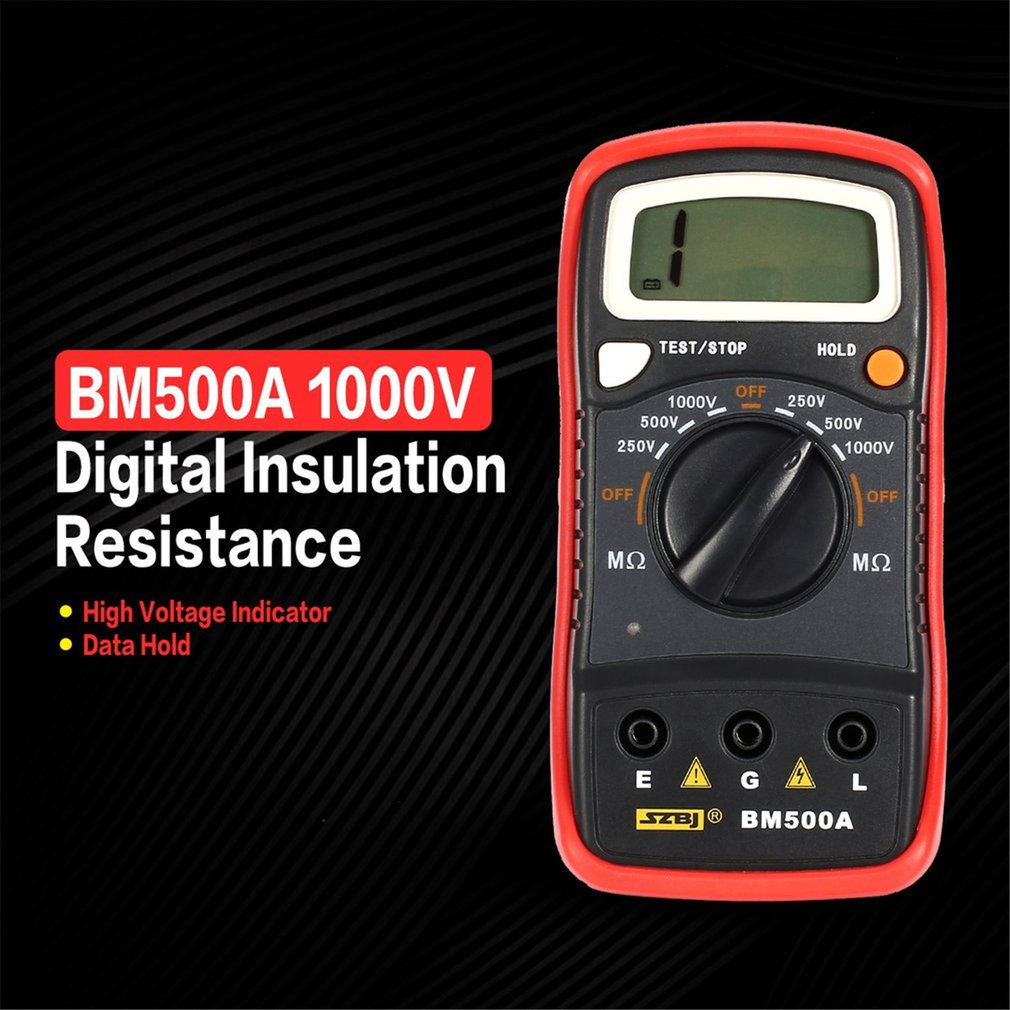 เครื่องวัดความต้านทานดิจิทัล-เมกะโอห์มมิเตอร์-bm500a-1000v