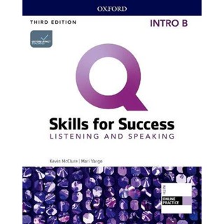 (Arnplern) : หนังสือ Q : Skills for Success 3rd ED Intro : Listening and Speaking : Student Book B +iQ Online Practice