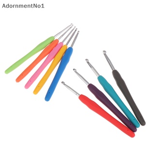 Adornmentno1 ด้ามจับยางถักโครเชต์ 2.0-6.0 มม. 1 ชิ้น