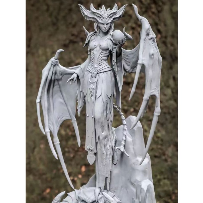 โมเดลสีขาวdiablo4-โมเดลสับปะรด-4-lilith-3d-สีขาว-สําหรับตกแต่ง-hmek