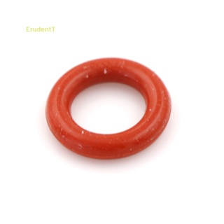 [ErudentT] ใหม่ แหวนซิลิโคน โอริง สีแดง 10 มม. x 6 มม. x 2 มม. 50 ชิ้น [ใหม่]
