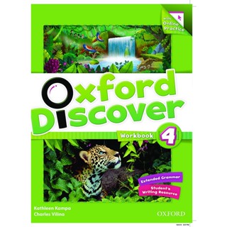 Bundanjai (หนังสือเรียนภาษาอังกฤษ Oxford) Oxford Discover 4 : Workbook +Online Practice (P)