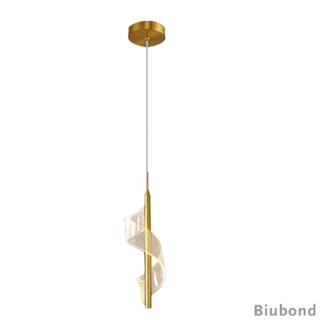 [Biubond] โคมไฟเพดาน LED แบบเกลียว ปรับความสูงได้ สําหรับตกแต่งบ้าน