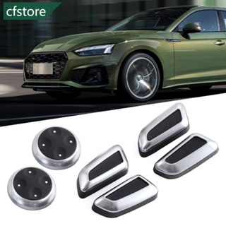 Cfstore ฝาครอบปุ่มสวิตช์ปรับที่นั่งรถยนต์ อุปกรณ์เสริม สําหรับ Audi A3 A4 A4L B8 A5 A6 A6L C6 C7 A7 Q3 Q5 Q5L F7H5 6 ชิ้น