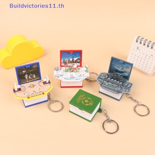 Buildvictories11 พวงกุญแจป๊อปอัพ รูปไดโนเสาร์ นักบินอวกาศ 3D ขนาดเล็ก พับได้ ของเล่น ของขวัญ สําหรับเด็ก TH