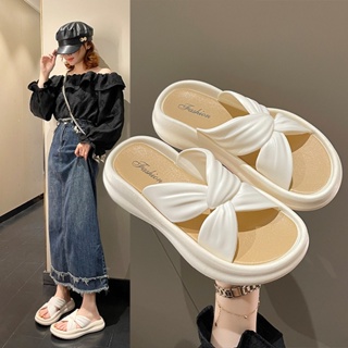 Ace  องเท้าแตะหญิง รองเท้าแตะ ลำลองสำหรับผู้หญิง พื้นรองเท้าหนามาก  fashion High quality ทันสมัย สไตล์เกาหลี B90H2WN 37Z230910