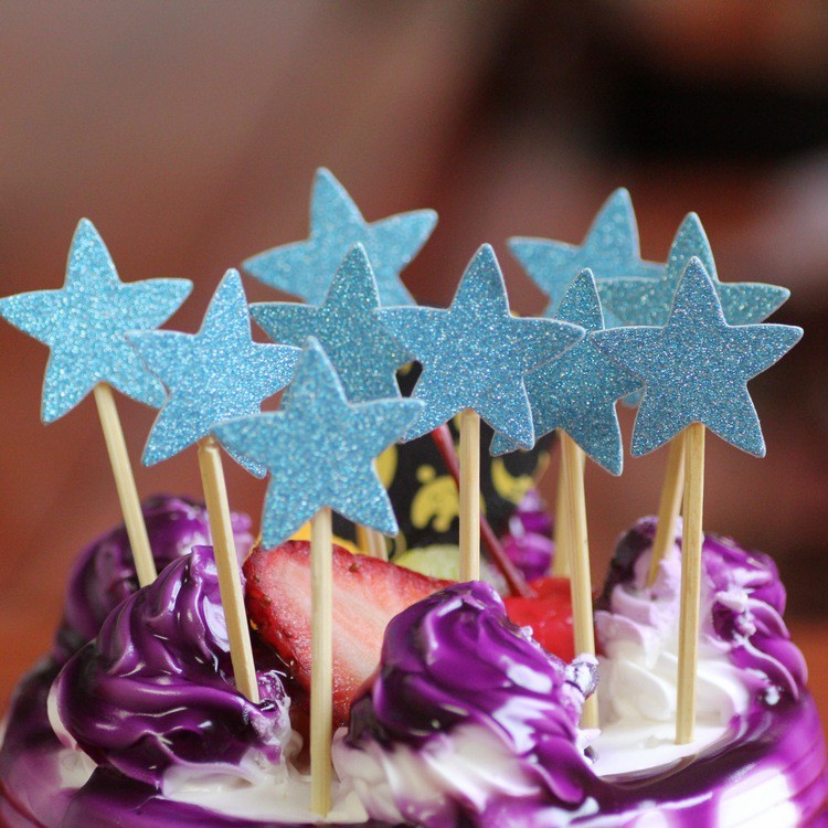 star-shaped-frosted-cupcake-toppers-party-cupcake-decoration-clearance-sale