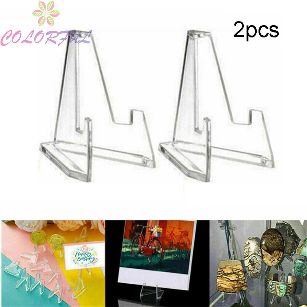 colorful-display-stand-2pcs-acrylic-material-l-6-8x5-2cm-s-3-6x2-7cm-transparent
