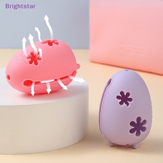 Brightstar 1 ชิ้น แบบพกพา ที่ใส่เครื่องปั่นแต่งหน้า ฟองน้ําความงาม กล่องเก็บ ซิลิโคนนิ่ม เครื่องสําอาง พัฟ ทําความสะอาด เคสแต่งหน้า เครื่องมือใหม่