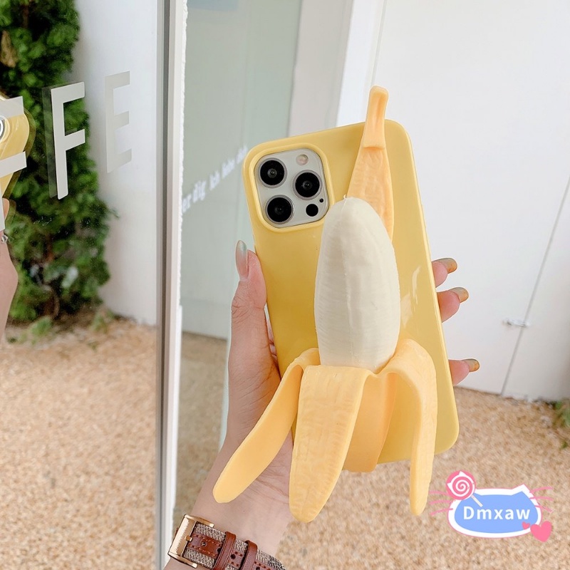 เคสโทรศัพท์มือถือนิ่ม-ลายกล้วยตลก-3d-คลายเครียด-พร้อมขาตั้ง-สําหรับ-redmi-10-5g-k60-k50-k40-k30-k20-pro-ultra-k40s-k30s