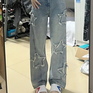 DaDulove💕 New Korean Version of INS Star WOMENS Jeans High Waist Loose Wide Leg Pants Large Size Trousers
