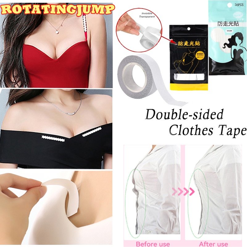 สติกเกอร์เทปกาวสองหน้า-แบบใส-กันลื่น-มีกาวในตัว-อุปกรณ์เสริม-สําหรับชุดชั้นใน-เสื้อผ้า-ชุดเดรส-เสื้อเชิ้ต