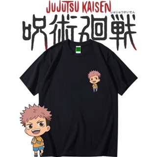 **READY STOCK**JUJUTSU KAISEN YUJI ITADORI Printed Graphic Short Sleeves T-Shirt Unisex Fashion/Couple/Plus Size Te_03