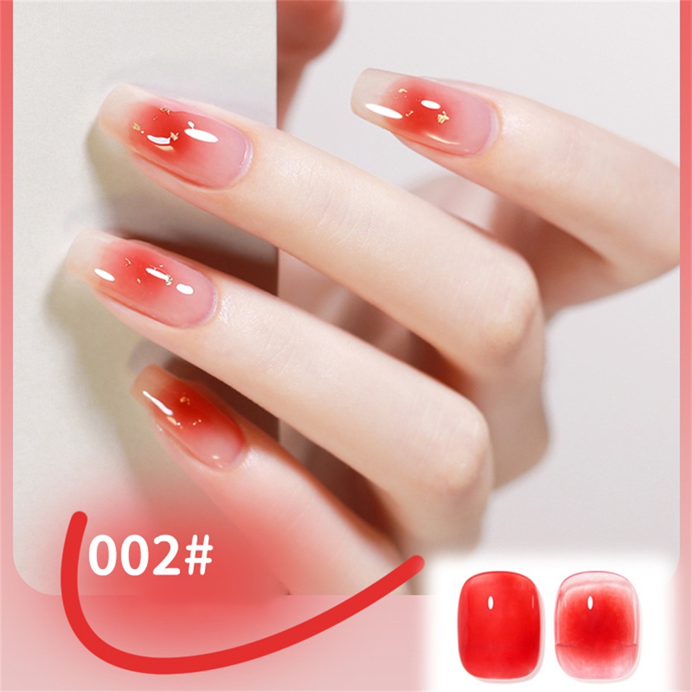 สีทาเล็บเจล-สีเจลใสๆ-gel-nail-polish-transparent-nail-polish-gradient-nail-กาวกาว-blush-กาวฤดูร้อน-blooming-เล็บกาวฤดูร้อนยอดนิยมสีขาว-ins