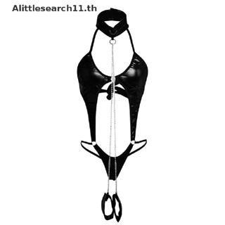 Alittlesearch11 ชุดนอน ชุดชั้นในหนัง เซ็กซี่ สีดํา