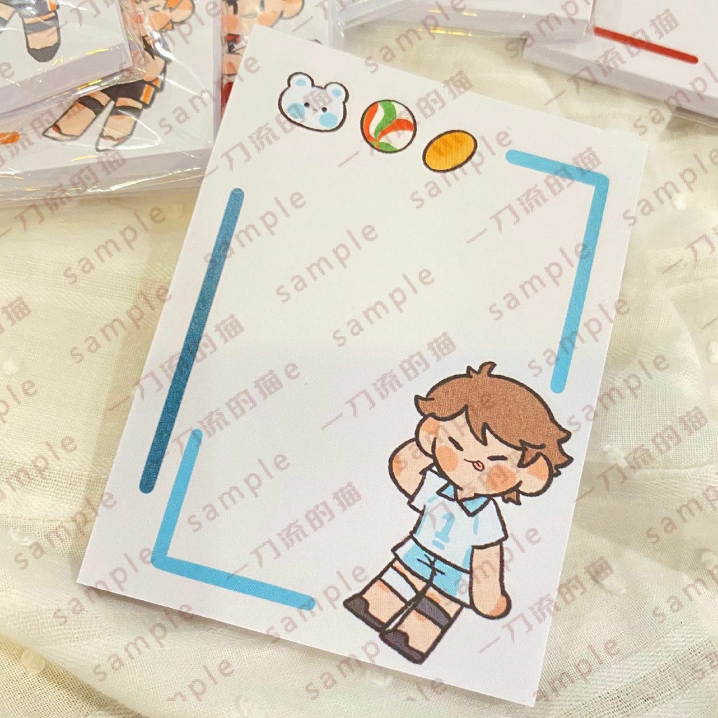 cacg-haikyuu-sticky-notes-กระดาษโน้ต-can-be-pasted