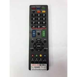 Sharp รีโมตทีวี gb139wjn1. สําหรับทีวี tv.led สามารถใช้หน้าเดียวกันได้