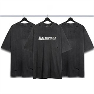 เสื้อยืดแขนสั้นลําลอง ผ้าฝ้าย พิมพ์ลายตัวอักษร BB Destruction แฟชั่นสตรีท สําหรับผู้ชาย และผู้หญิง