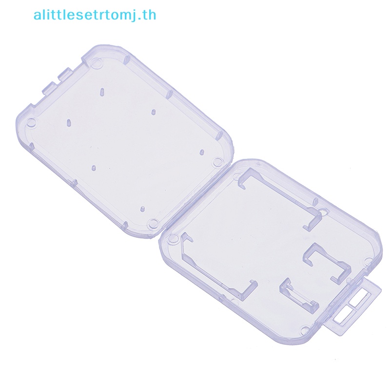 alittlese-กล่องเคสพลาสติกใส-สําหรับใส่จัดเก็บการ์ดหน่วยความจํา-micro-sd-tf-10-ชิ้น