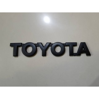 *แนะนำ* โลโก้ LOGO TOYOTA สีดำ แปะท้ายสำหรับ toyota vigo และ revo ได้ทุกรุ่น*****