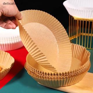 Delicatesun 25 ชิ้น หม้อทอดไร้น้ํามัน กระดาษใช้แล้วทิ้ง ไม่ติด กระดาษกลม อบขนม เสื่อดี