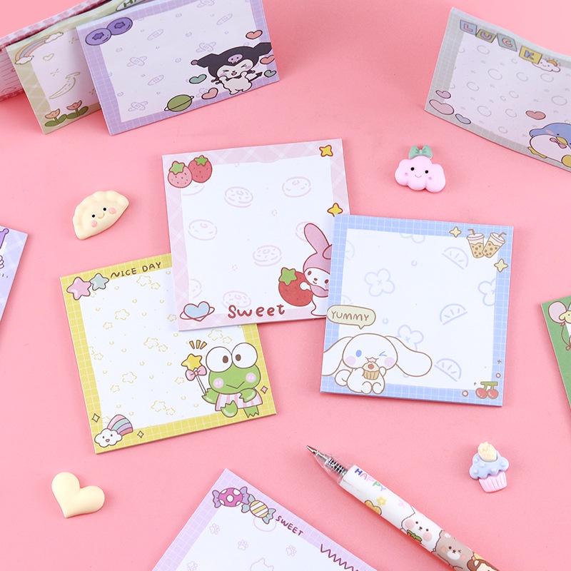 กระดาษโน๊ต-ลายการ์ตูน-sanrio-series-น่ารัก-เหมาะกับของขวัญ-สําหรับนักเรียน