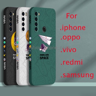 เคส redmi note 8 เคสโทรศัพท์ซิลิโคน พิมพ์ลายนักบินอวกาศ สําหรับ redmi note 8