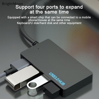 Brightmoon อะแดปเตอร์แปลงสายเคเบิ้ล USB 3.0 4 พอร์ต Type C ความเร็วสูง
