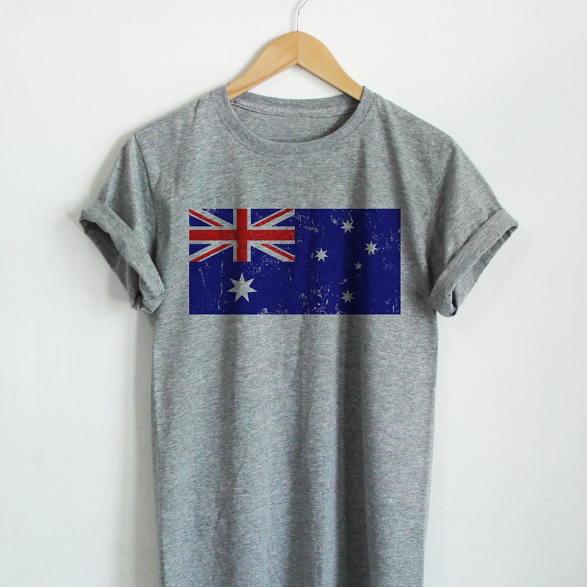 เสื้อยืดลาย-ธงชาติออสเตรเลีย-ประเทศ-ออสเตรเลีย-australia-flag-เสื้อยืดสกรีน-แขนสั้น-คอกลม