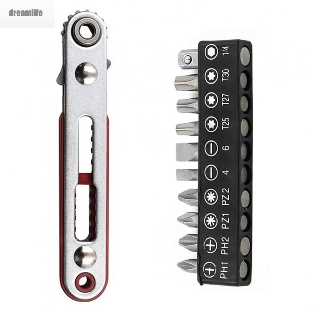 dreamlife-ratchet-wrench-tool-mini-offset-103mm-4-inch-16-teeth-90-degree-bit-set