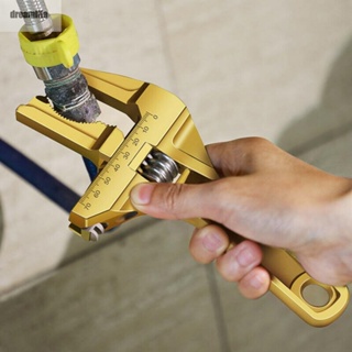 【DREAMLIFE】Short &amp; Strong Handle Bathroom Wrench Durable &amp; Suitable for Domestic Pipe Fittings Gold