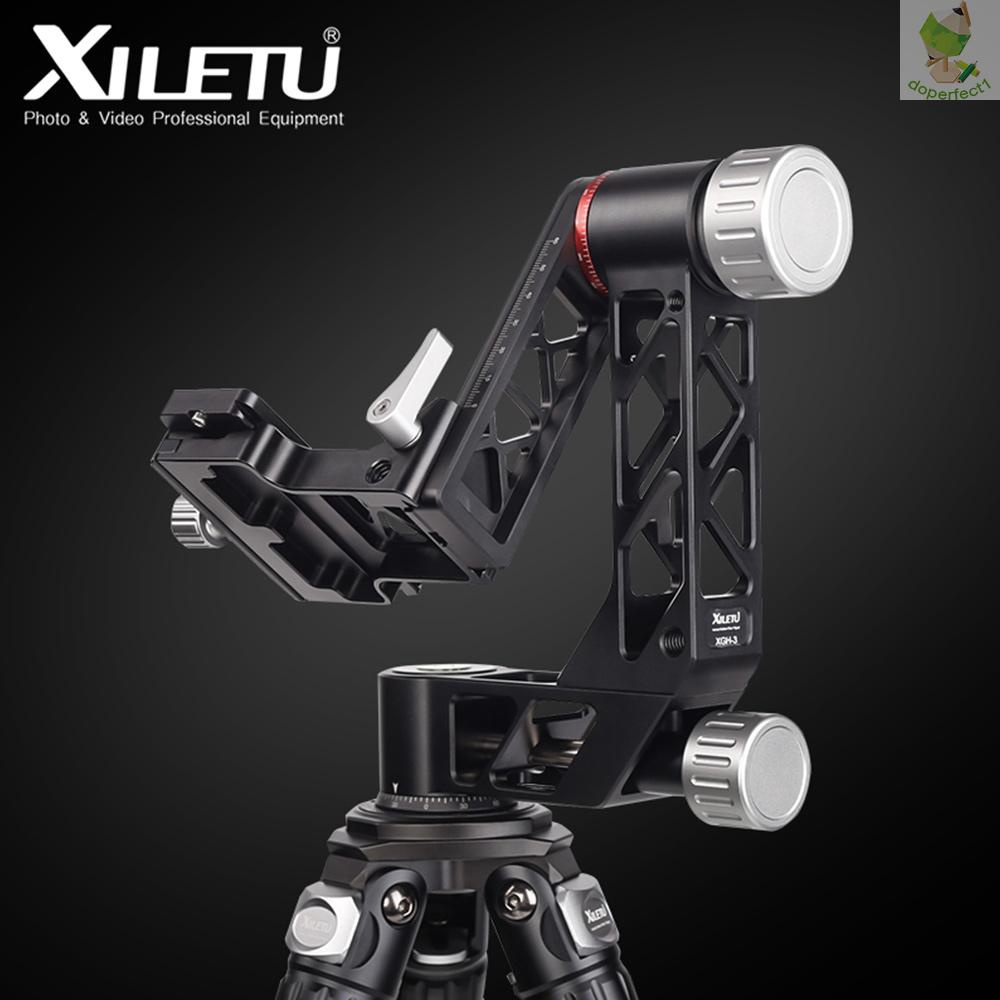 xiletu-xgh-3-ขาตั้งกล้องอลูมิเนียมอัลลอย-พร้อมแผ่น-qr-1-4-นิ้ว-และสกรูอินเตอร์เฟซ-3-8-นิ้ว-สําหรับกล้อง-came-6-5
