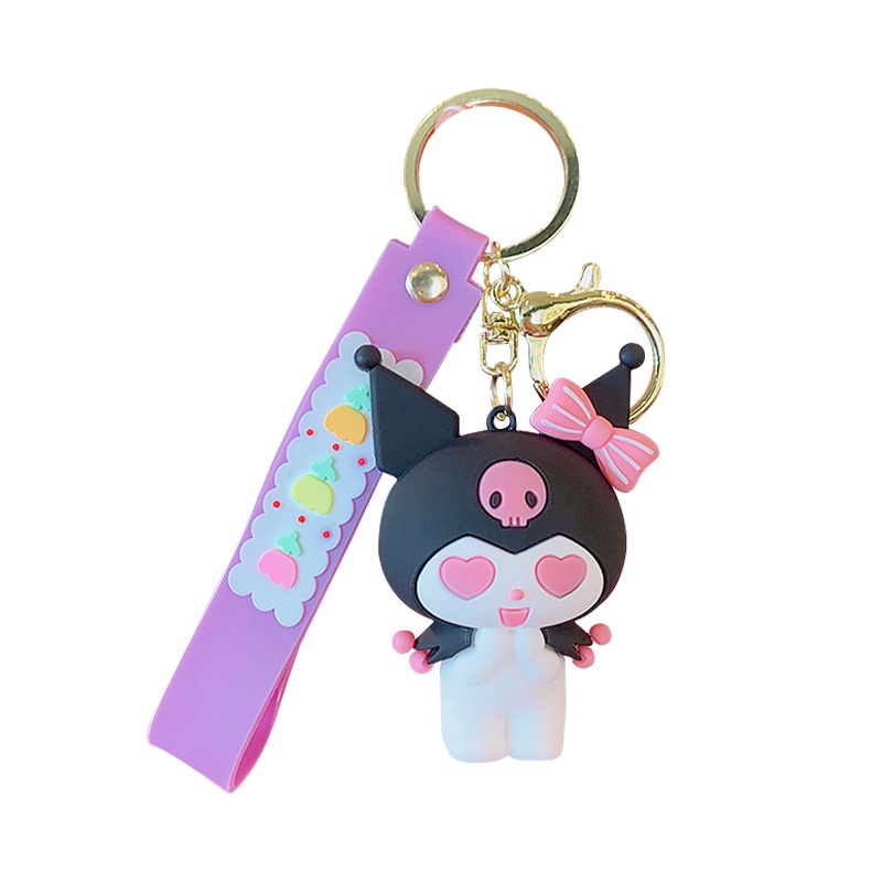 พวงกุญแจ-จี้ตุ๊กตาคู่รัก-kuromi-pvc-แบบนิ่ม-ขนาดเล็ก-สินค้าขายส่ง