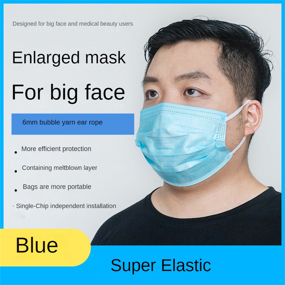 xl-ขนาดใหญ่บวกหน้ากากใบหน้า-3-ชั้นเกาหลีผู้ใหญ่ผู้ชายและผู้หญิงหน้ากากป้องกัน-fe
