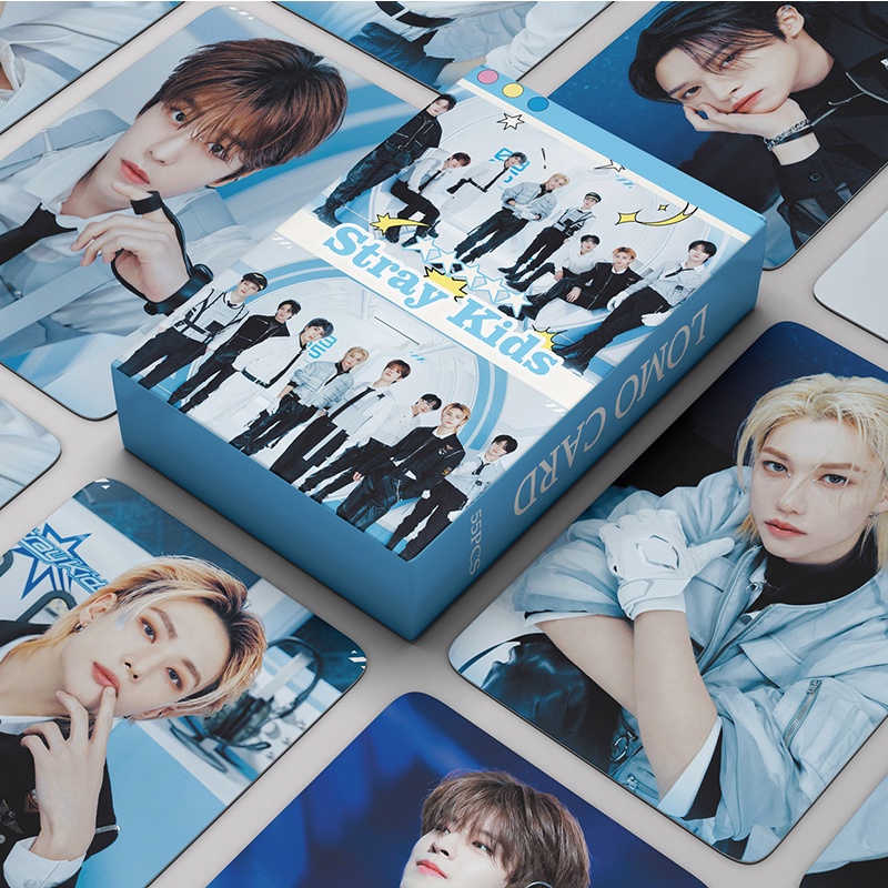 Collezione Fotocards Stray Kids KARMA - 55 Carte Lomo Esclusive, Stampa A Colori Vivaci, Per Fan E Collezionisti