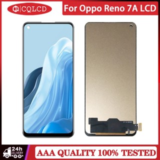 อะไหล่หน้าจอสัมผัสดิจิทัล LCD แบบเปลี่ยน สําหรับ Oppo Reno 7A