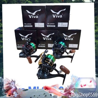 Viva รุ่น ML2000 รอกตกปลา  สปูนโลหะ  !!!แถมเอ็นฟรีเต็มสปูน  ส่งแบบสุ่มสี รอก สวยงามทนทาน รอกสปินนิ่ง