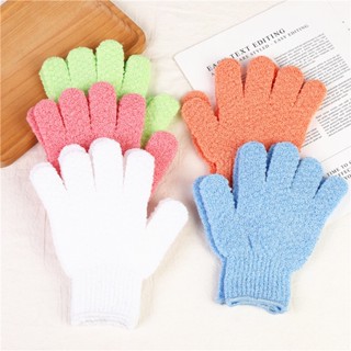 1 ชิ้น ถุงมือขัดตัว ถุงมืออาบน้ำ ขัดขี้ไคล อาบน้ำ Glove-style bath towel สีสุ่ม AA9202