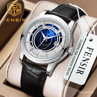 Fensir Brand Watch 2046 นาฬิกาข้อมือควอตซ์แฟชั่น หน้าปัดบอกปฏิทิน สําหรับบุรุษ