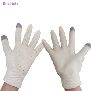 Brightstar 1 คู่ ถุงมือสปาเจล หน้าจอสัมผัส ถุงมือสปา ถุงมือเจลให้ความชุ่มชื้น ใหม่