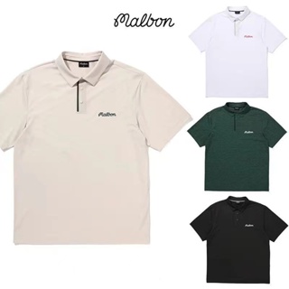 [South Korea] Malbon Golf เสื้อยืดลําลอง แขนสั้น สําหรับผู้ชาย เหมาะกับการเล่นกีฬา #789065