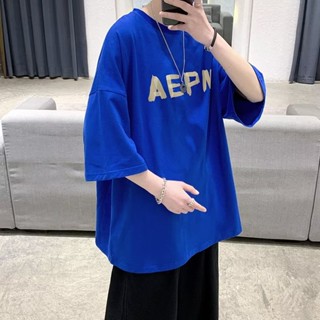 【ลดราคา ปิดฤดูกาล】เสื้อยืดคอกลม แขนสั้น พิมพ์ลายตัวอักษร ทรงหลวม สไตล์เกาหลี เรียบง่าย โอเวอร์ไซซ์ สําหรับผู้ชาย คู่รัก