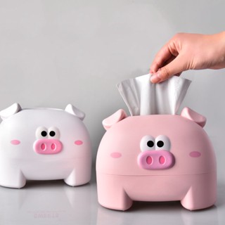 [EPAY] กล่องเก็บทิชชู่ ผ้าขนหนู รูปหมูน่ารัก สําหรับตกแต่งโต๊ะ